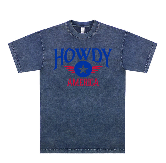 Howdy Logo T-shirt Blue